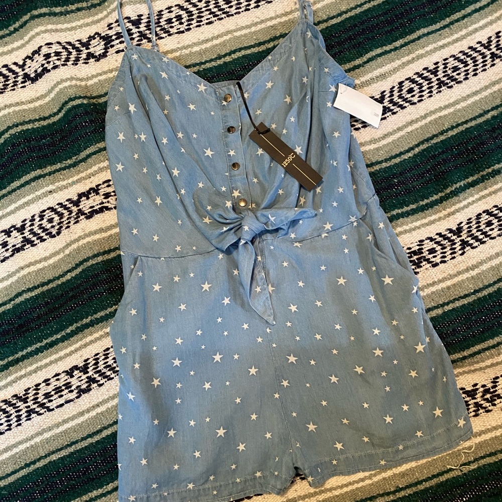 Chambray Romper Size M